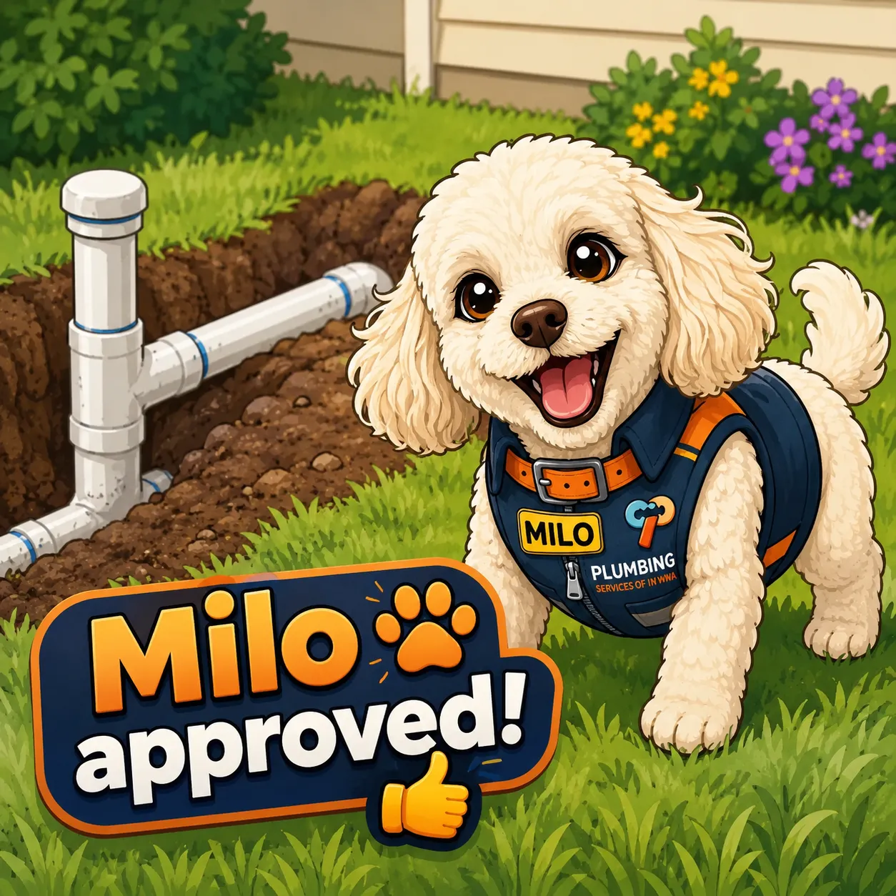Milo — mascot of Milo's Neighbor in Need